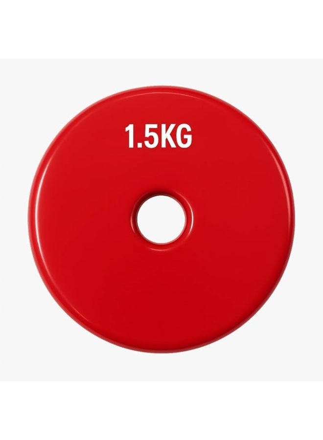 إليت طارات اوزان فينيل ألوان 1.5 كجم إليت(فتحة 2.6سم/2قطعة) - Image 1